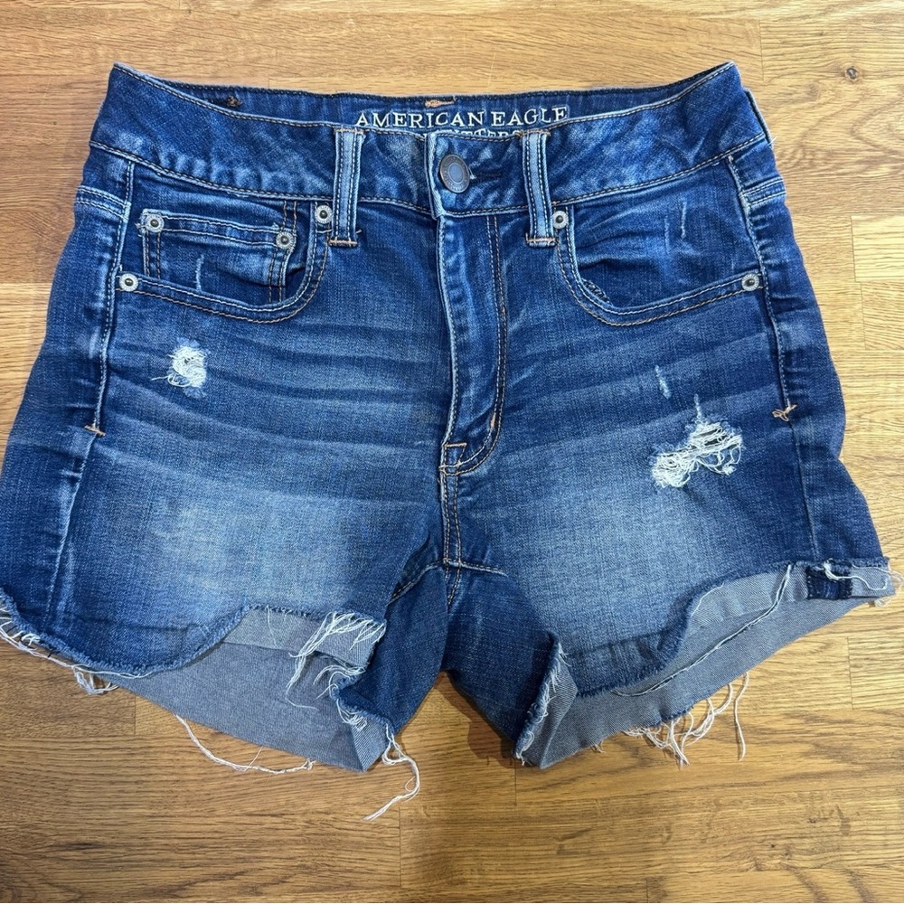 American Eagle Hi-Rise Shortie Shorts